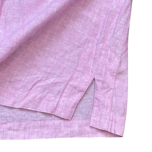 Baird McNutt x J.Crew Irish Linen Popover Tunic in Orchid Pink Women’s 2 G0614 - Picture 3 of 6